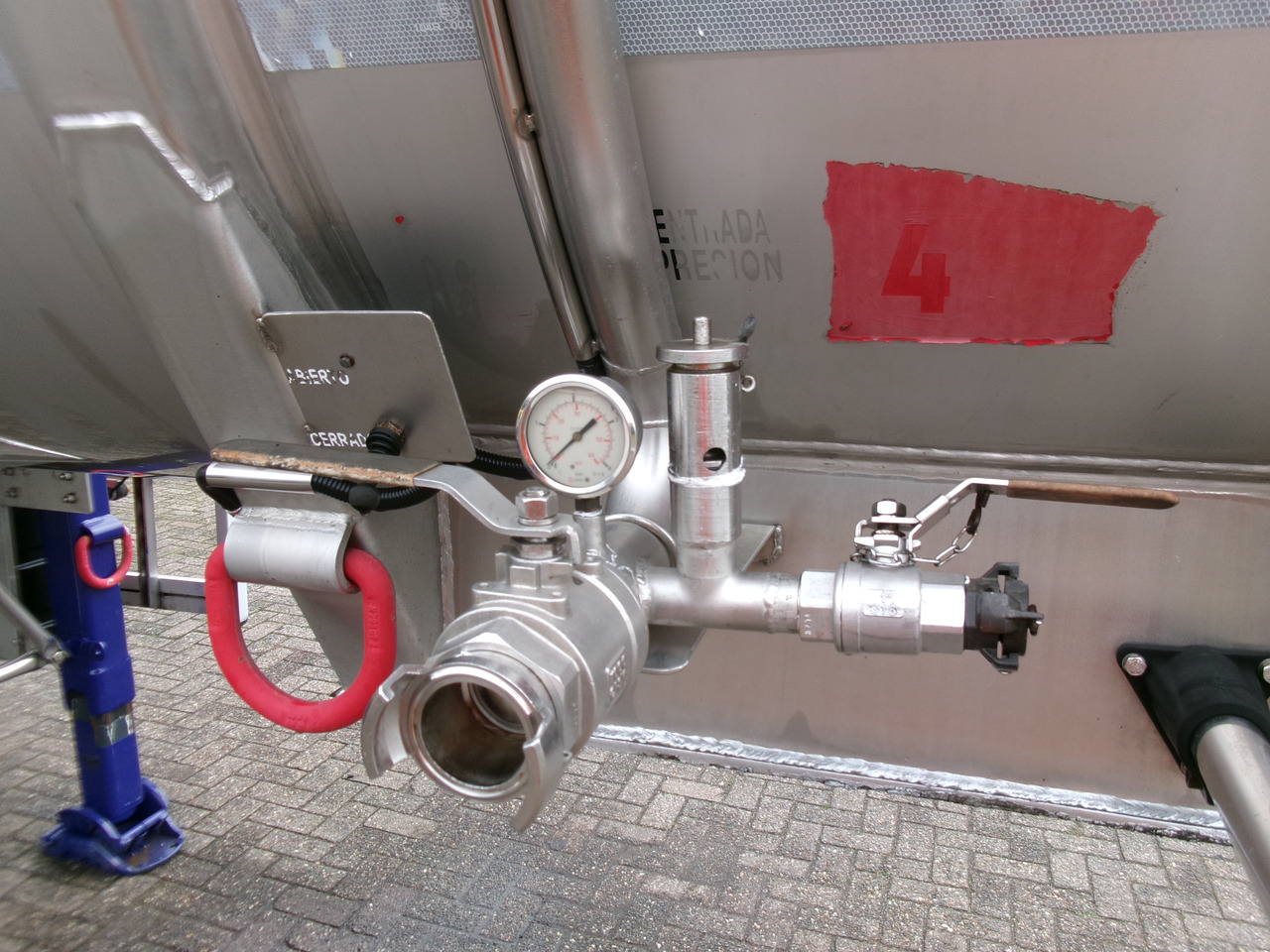 نصف مقطورة صهريج لنقل المواد الكيميائية Parcisa Chemical tank inox L4BH 21.2 m3 / 1 comp + pump / ADR 24/02/24: صورة 12