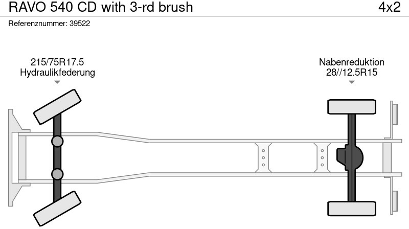 سياره كنس شوارع Ravo 540 CD with 3-rd brush: صورة 8