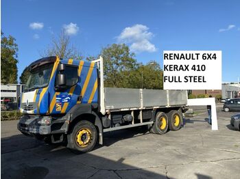 شاحنات مسطحة Renault Kerax 410 6X4 - FULL STEEL SUSP. - BIG AXLES - M: صورة 1