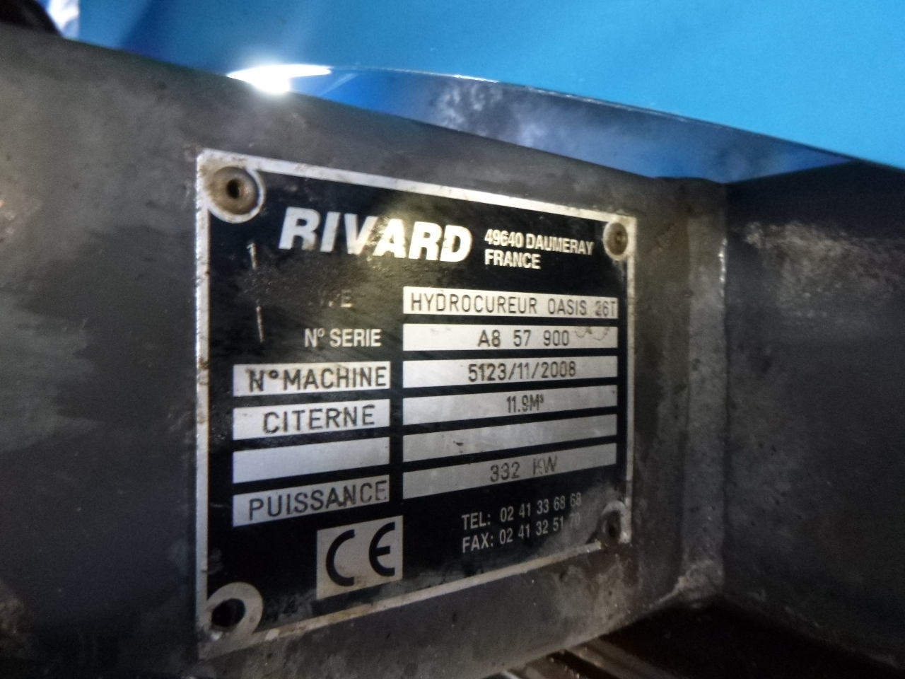 فراغ شاحنة Renault Kerax 450 dxi 6x4 RHD Rivard vacuum tank 11.9 m3: صورة 43