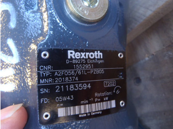 محرك سوينغ - آلات الإنشاء Rexroth A2F056/61L-PZB05 -: صورة 3