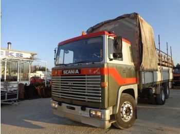 شاحنة ذات ستائر جانبية Scania SCANIA VABIS LBS 110 SUPER (6X2): صورة 1