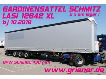 نصف مقطورة بستائر جانبية Schmitz Cargobull SCS 24 GARDINENSATTEL  LASI  12642 XL BPW 2 x: صورة 1