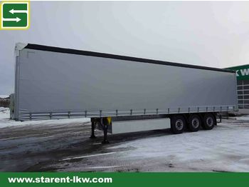 نصف مقطورة بستائر جانبية Schmitz Cargobull Tautliner, Liftachse, Palettenkasten, ALU-Latten