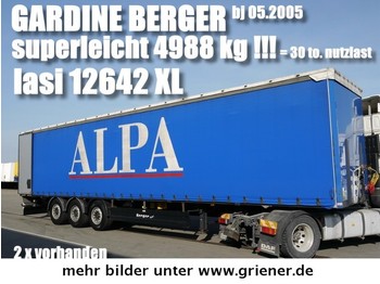  BERGER SAPL 24/ LASI XL / 4988 kg leergewicht !! - نصف مقطورة بستائر جانبية