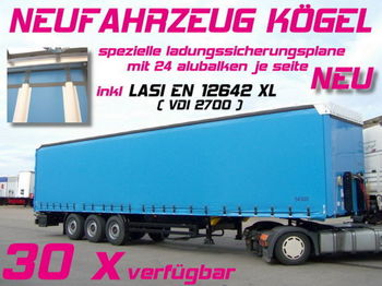 Kögel SNCO 24 / MAXX LASI EN 12642 XL / SAF mehrfach - نصف مقطورة بستائر جانبية