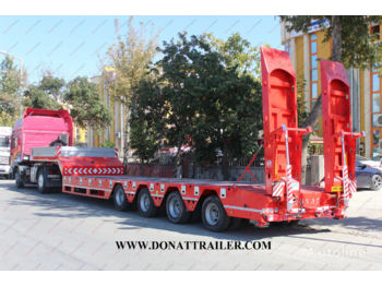 نصف مقطورة بلودر منخفض DONAT 4 axle lowbed - extendable