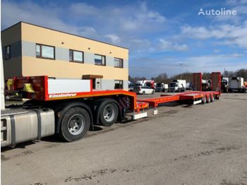 نصف مقطورة بلودر منخفض KASSBOHRER Lowbed + 6M. EXTENDABLE+BDF