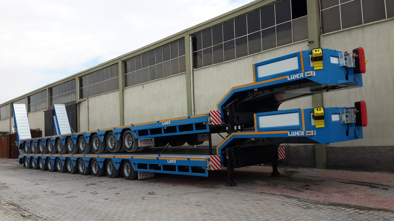  نصف مقطورة بلودر منخفض LIDER 2022 YEAR NEW MODELS containeer flatbes semi TRAILER FOR SALE: صورة 16