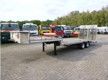 Veldhuizen Semi-lowbed trailer (light commercial) P37-2 + ramps + winch - نصف مقطورة بلودر منخفض