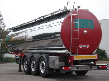 Berger Food - milk tank, 32.000 l., 4 comp., Light weight: 5.660 kg. - نصف مقطورة صهريج