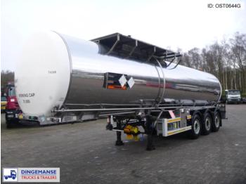 Crossland Bitumen tank inox 31.8 m3 / 1 comp - نصف مقطورة صهريج
