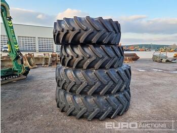  Set of Tyres and Rims to suit Valtra Tractor - إطارات