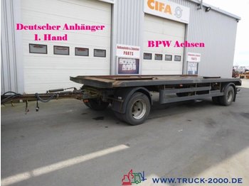  Hilse 2 Achs Abroll + Absetzcontainer BPW 1.Hand - ناقل حاوية/ مقطورة بحاوية