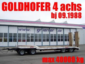 Goldhofer TU4 2 x 2 31/80 BLATT / HYDR. RAMPEN 40 TO. max - مقطورة بلودر منخفض
