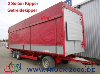 Kempf 3-Seiten Getreidekipper 67m³   9.80m Aufbaulänge - مقطورة قلابة