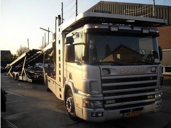 Scania sc114-380 euro 3 ret - شاحنة نقل سيارات شاحنة
