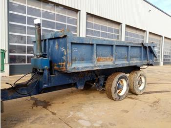 مقطورة رزاعية Twin Axle Draw Bar Tipping Trailer, Hydraulic Tail Gate