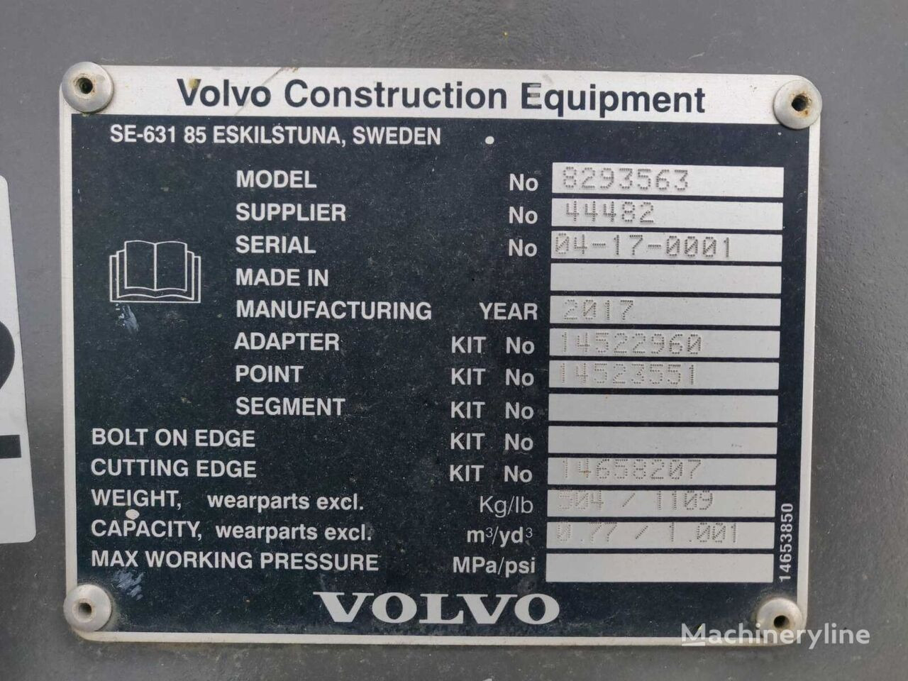 بكت شيول للبيع  Volvo BUCKET WITH TEETH. QUICK COUPLER: صورة 4