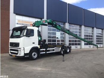 شاحنة - نظام الكابلات Volvo FH 12.420 Hiab 37 ton/meter laadkraan: صورة 1