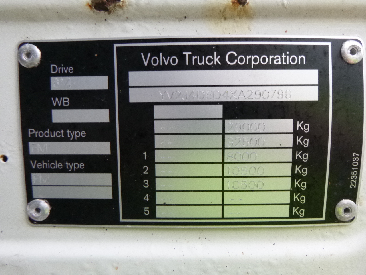 فراغ شاحنة Volvo FM7 290 6X4 RHD vacuum tank 13.7 m3: صورة 39