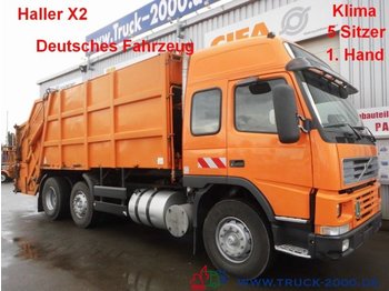 شاحنة قمامة لنقل القمامة Volvo FM7 HallerX2 5Sitzer*Klima*Retarder*DeutscherLKW: صورة 1