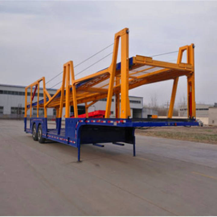   XCMG Official Manufacturer Flat Bed Container Car Transport Semi Truck Trailer - نصف مقطورة نقل اوتوماتيكي: صورة 5