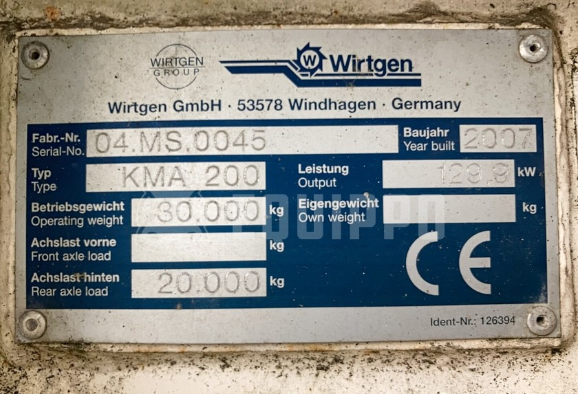   Wirtgen KMA 200 Asphalt Recycler - جهاز تثبيت التربة: صورة 5
