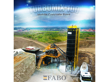 FABO TURBOMIX-100 Mobile Concrete Batching Plant - آلة الخرسانة: صورة 1