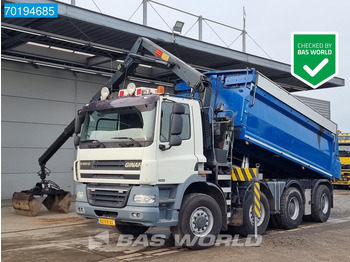 Ginaf X4243LS 8X4 NL-Truck HMF1643 Z2 Crane Kran EURO 5 - شاحنة قلاب: صورة 1