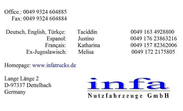 Infa Nutzfahrzeuge GmbH - سيارات خدمات/ سيارات خاصة - ألمانيا undefined: صورة 1