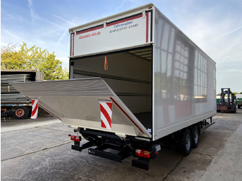 مقطورة بصندوق مغلق للبيع  Möslein TKO105 D-L 7 m  Tandem Koffer, Ladebordwand 1,5 t + DurchladbarNeufahrzeug --: صورة 2