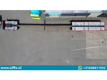 نصف مقطورة مسطحة Nooteboom 3-ass. Vlakke dubbel 2x uitschuifbare oplegger / 3x gestuurd: صورة 3