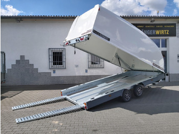 مقطورة نقل اوتوماتيكي BJT Race Shuttle 3 Transporter 470x195x160cm ankippbar Alufelgen black 100km/H 3000kg: صورة 4