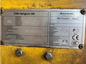 رأس الحصادة New Holland 35G Skärbord / Header: صورة 2