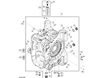 ترس تفاضلي JOHN DEERE