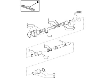 المحور و قطع الغيار NEW HOLLAND