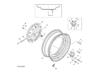 الإطارات والجنوط JOHN DEERE