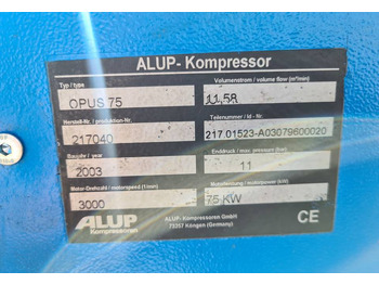 تأجير  Kompresor śrubowy ALUP OPUS 75 75 kw Kompresor śrubowy ALUP OPUS 75 75 kw: صورة 5