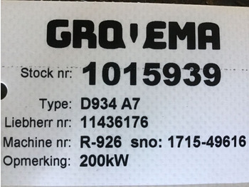 محرك للبيع  Liebherr D934 A7: صورة 4