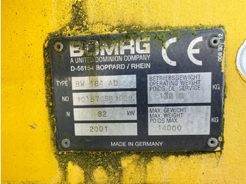 رَصَّاص الطرق BOMAG BW 184 AD: صورة 4 رَصَّاص الطرق BOMAG BW 184 AD: صورة 4