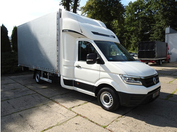 شاحنة مغلقة بستائر جانبية, الشاحنات الصغيرة كابينة مزدوجة Volkswagen CRAFTER PRITSCHE PLANE 10 PALETTEN WEBASTO A/C: صورة 4