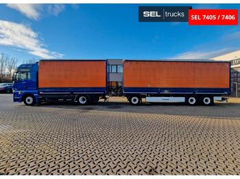 شاحنة ذات ستائر جانبية MAN TGX 18.580