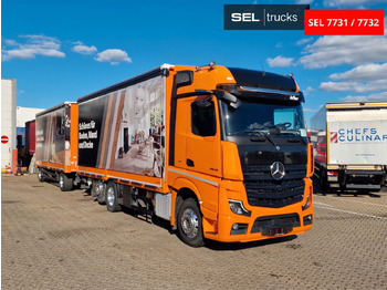 شاحنة ذات ستائر جانبية Mercedes-Benz Actros 2548 / Retarder / Aluklappen / 6E: صورة 3