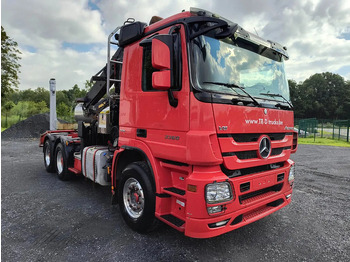 شاحنة قطع الأشجار, شاحنة كرين Mercedes-Benz Actros 3360 V8 CRANE HIAB 251S80 - 6X4 - V8: صورة 3