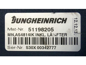 وحدة إي سي يو - معدات المناولة Jungheinrich 51159321 | Rij/hef regeling drive/lifting controller AS4814Ik Index: صورة 4 وحدة إي سي يو - معدات المناولة Jungheinrich 51159321 | Rij/hef regeling drive/lifting controller AS4814Ik Index: صورة 4