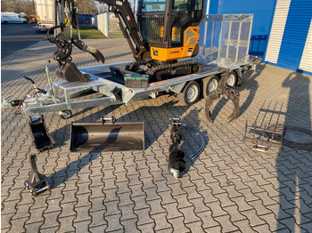 حفار صغير, مقطورة Minibagger BK2000NKSR + Tieflader + Zubehör *INKL.19% MWST*BERGER KRAUS*KUBOTA* KLIMA*SCHWENKARM*VERSTELLFAHRWERK*: صورة 3