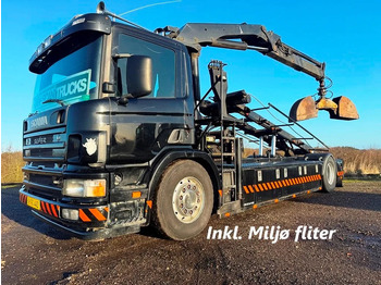 تأجير Scania P94-260 Palfinger crane PK 15002. rotor and hydr. for grabbe. Scania P94-260 Palfinger crane PK 15002. rotor and hydr. for grabbe.: صورة 1