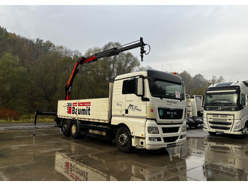 شاحنات مسطحة, شاحنة كرين MAN TGX 26.440 // 2009 // Palfinger PK 12001EH Radio // Oś skrętna i podnoszona //: صورة 3