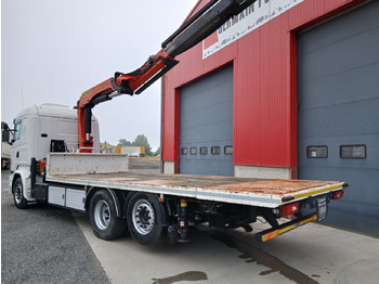 شاحنات مسطحة, شاحنة كرين SCANIA 410 6x2 Standard platform Truck: صورة 4